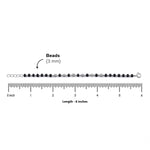 Real Black and Silver Beads Pattern Nazariya for Kids