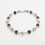 CNC Silver Rudraksha Bracelet