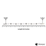 Sphatik Diamond Cut Beads With 92.5 Om Silver Beads Bracelet