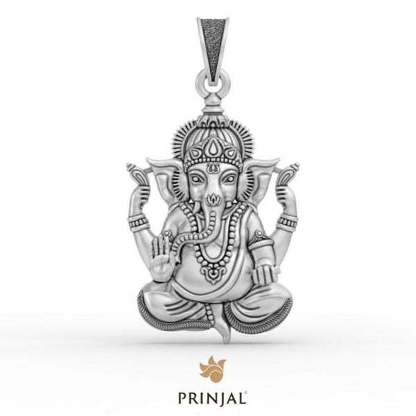 Lord Ganpati Silver Pendant