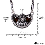 1 Mukhi Rudraksha with Adiyogi Silver Cap Pendant