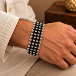 Karungali  Three  Line  Bracelet