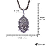 Khatu Shyam Baba Silver Pendant