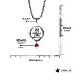 Divine Shivling Rudraksha Silver Pendant