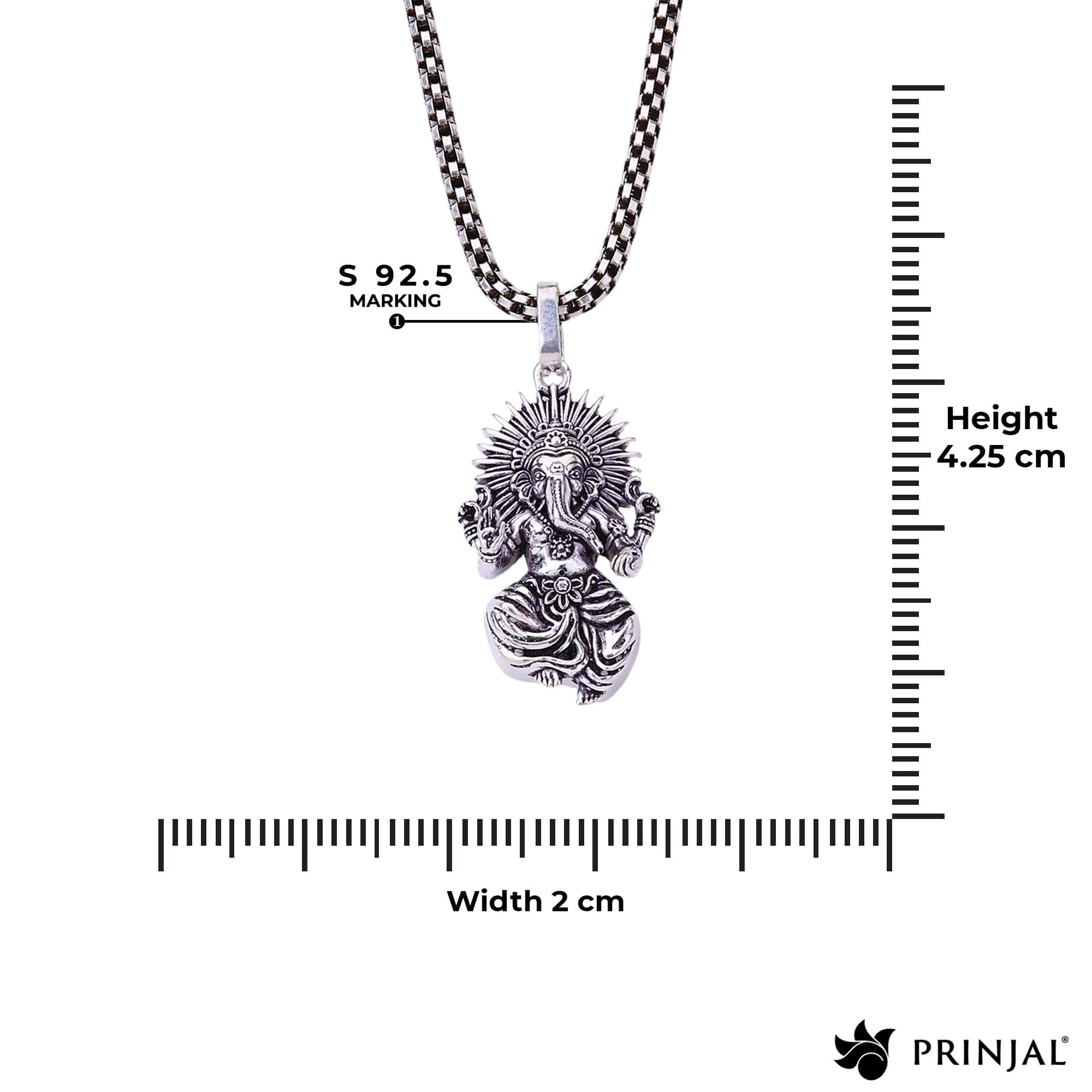 Shree Ganesha Silver Pendant