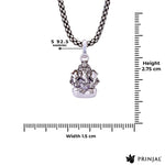 Ganpati Bappa Silver Pendant