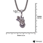 Shrinathji Face Silver Pendant