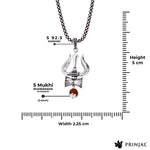 Shiva Trishul Rudraksha Silver Pendant