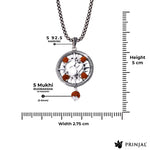 Spiritual Om Rudraksha Silver Pendant