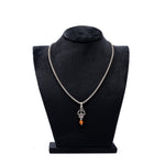 Rudraksha Silver with Trishul and Damru Chain with Pendant for Men