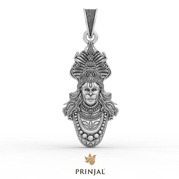 Veer Bajrangi Silver Pendant
