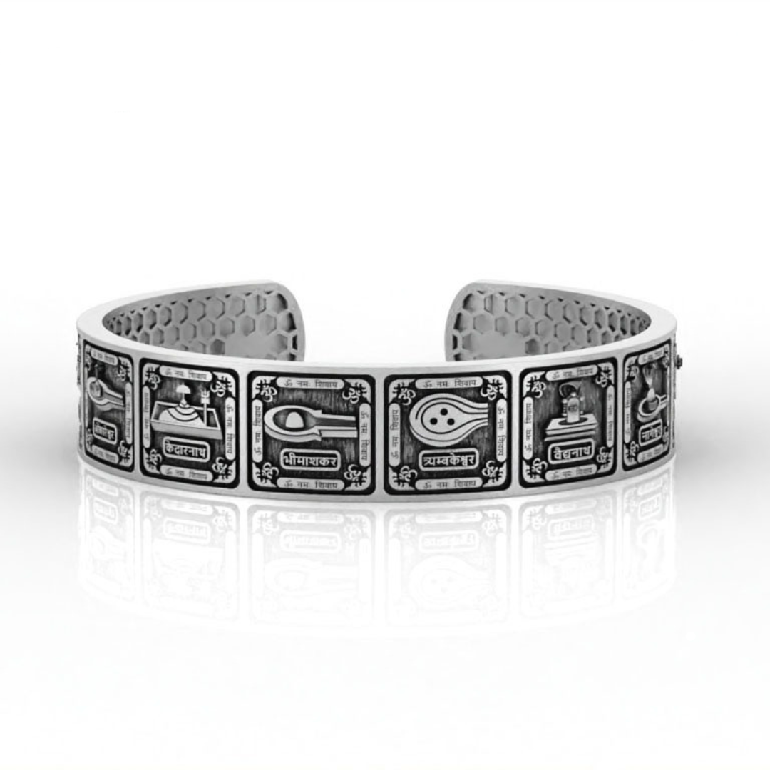 12 Jyotirlinga Silver Kada