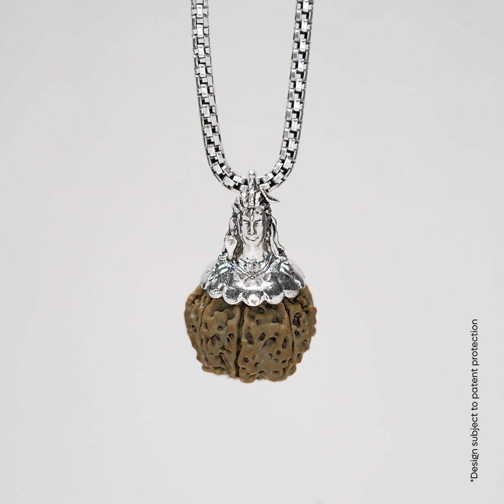 Adiyogi Pendant (8 Mukhi Nepali  Rudraksha)