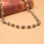 Rudraksha with Om Cap Silver Mala