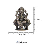 Lord Ganesh Silver Murti