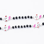 Black Beads Mickey Mouse Silver Nazariya for Kids