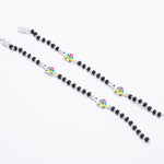 Authentic Black Beads Multicolor Tortoise Silver Nazariya for Kids