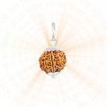 9 Mukhi Rudraksha Silver Capping Pendant ( Nepali )
