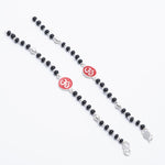 Authentic Black Beads Om Silver Nazariya for Kids