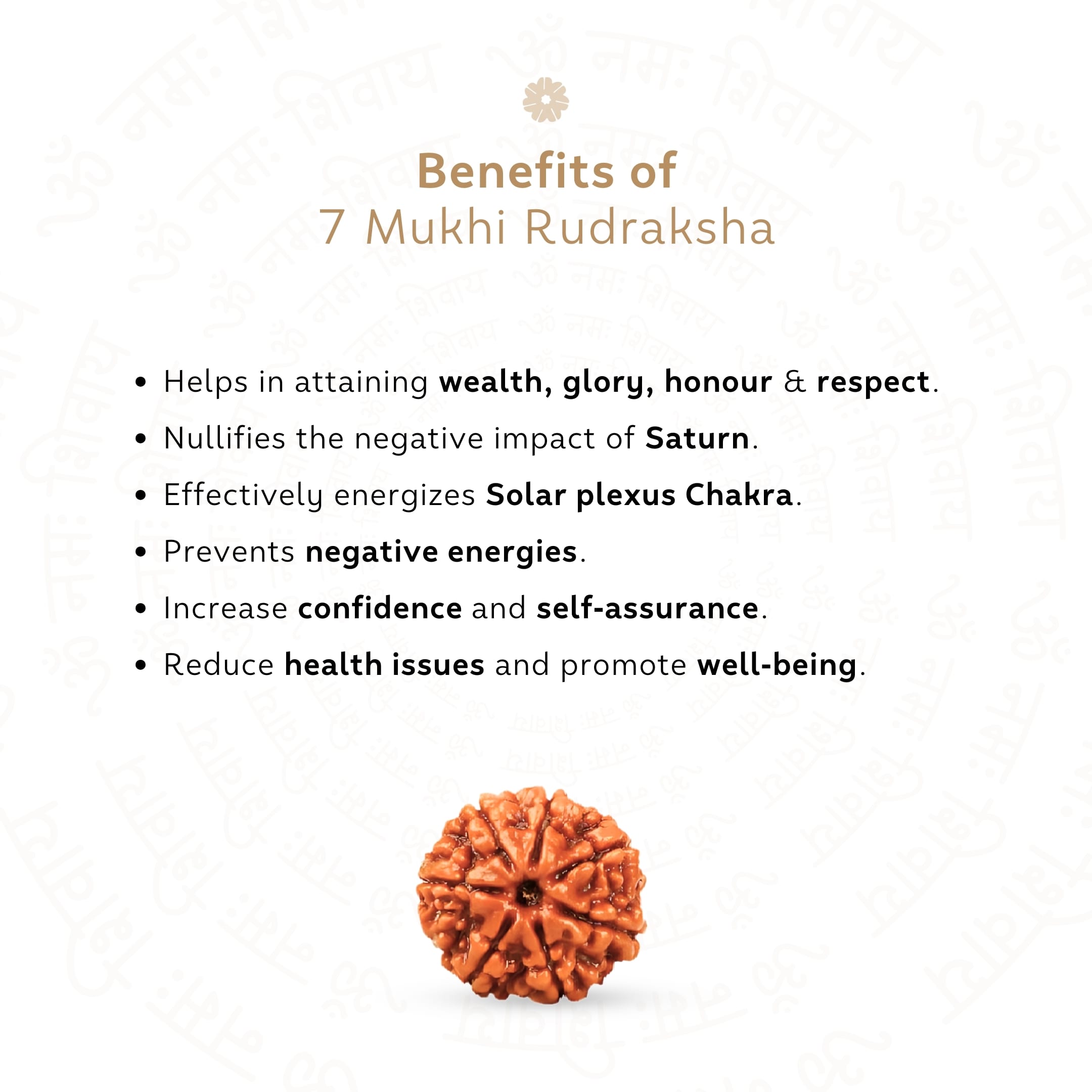 Benefits of 7 Mukhi Rudraksha
