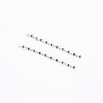 Orignal Black Beads Embedded in Silver Nazariya for Kids