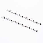 Authentic Black Beads Embedded in Silver Nazariya for Kids