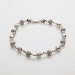 Tulsi Beads & Silver CNC Beads Bracelet 