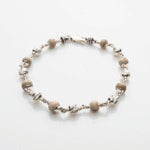 Tulsi Beads Bracelet with Silver CNC Beads
