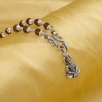 Hanumanji Dhyan Silver Pendant