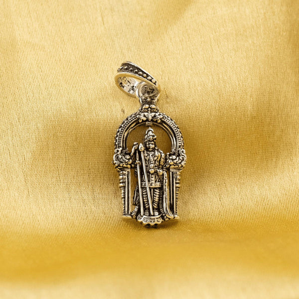 Lord Arulmigu Dhandayuthapani Form of Lord Murugan Silver Pendant