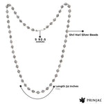 Shree Hari Silver Beads Mala (92.5 Sterling)