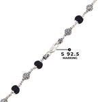 Karungali Silver Mala (Round Beads)