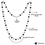 Karungali Silver Mala (Square Beads)