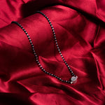 Silver Black Beads Mangalsutra