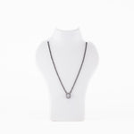 Solitaire Oval Shape Mangalsutra in Silver 92.5