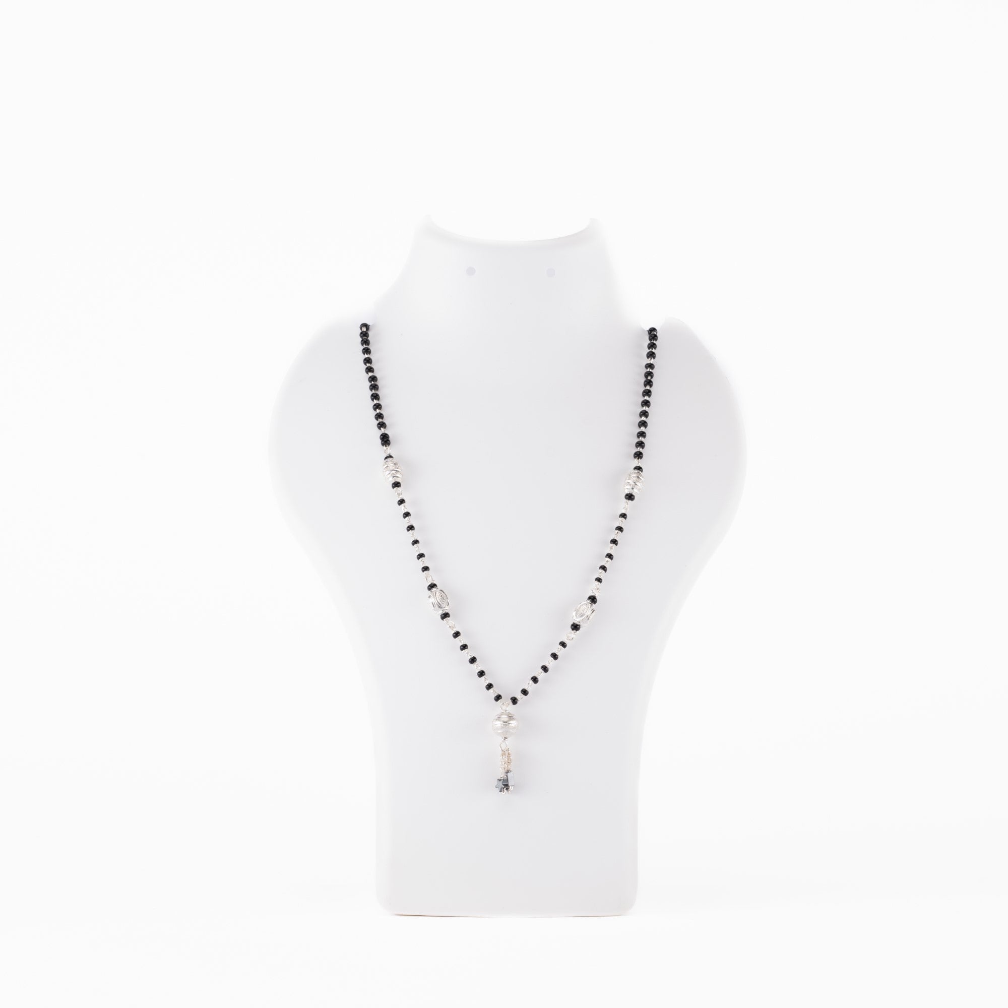 Black and Silver Beads Mangal Sutra for Women