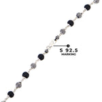 Authentic Karungali Silver Mala (Spherical Beads)