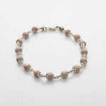 7-8 MM Tulsi Beads Silver Bracelet