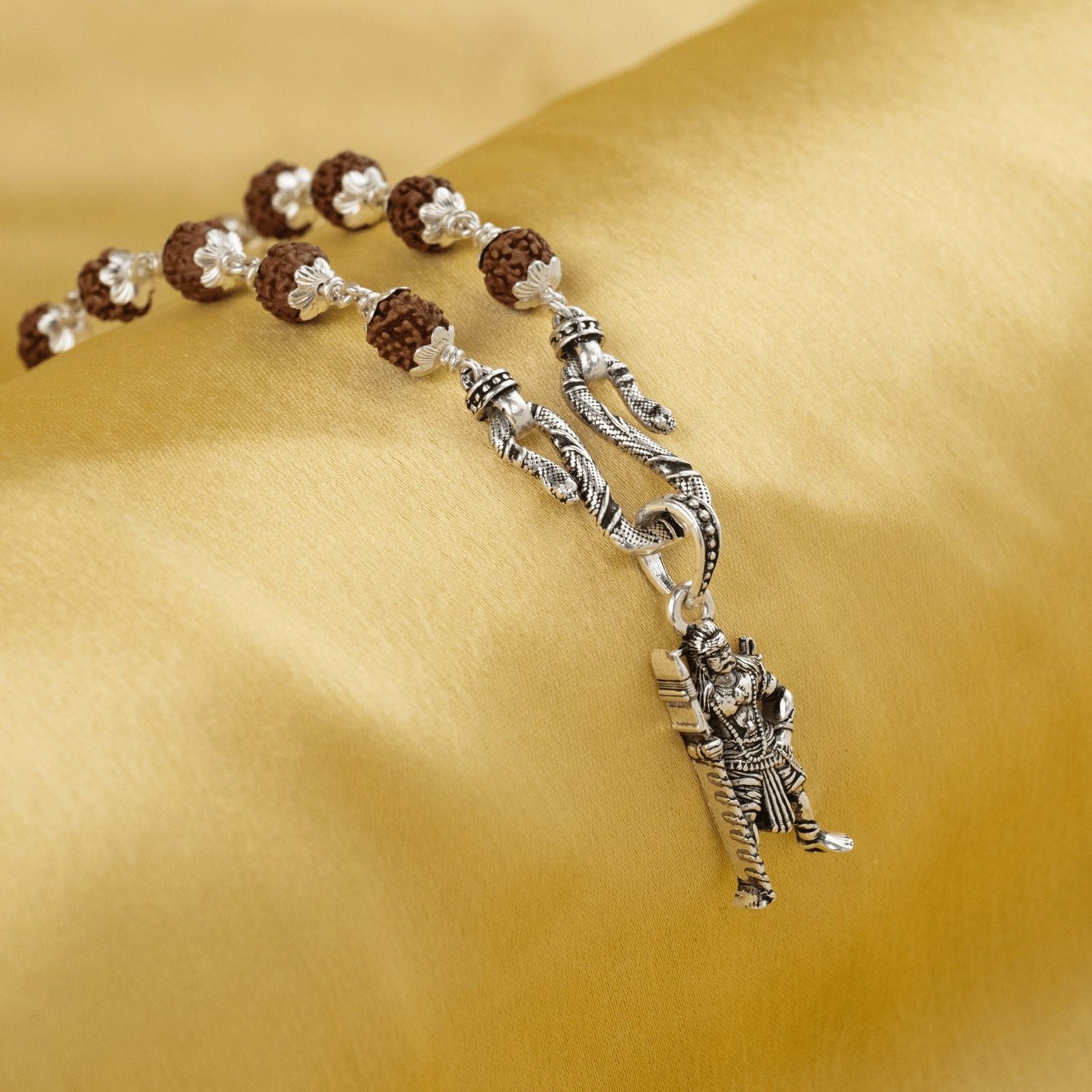 Lord Kaaval Theivam Karuppar Silver pendant