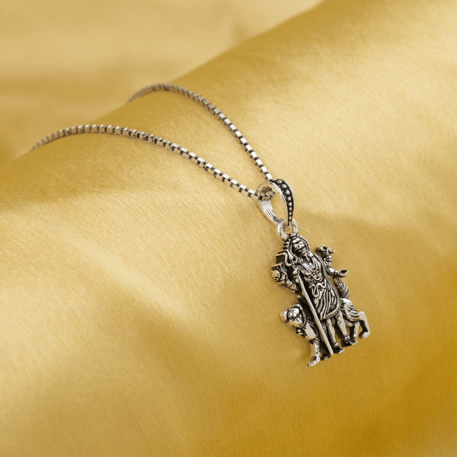 Lord Kaal Bhairava Silver Peandat