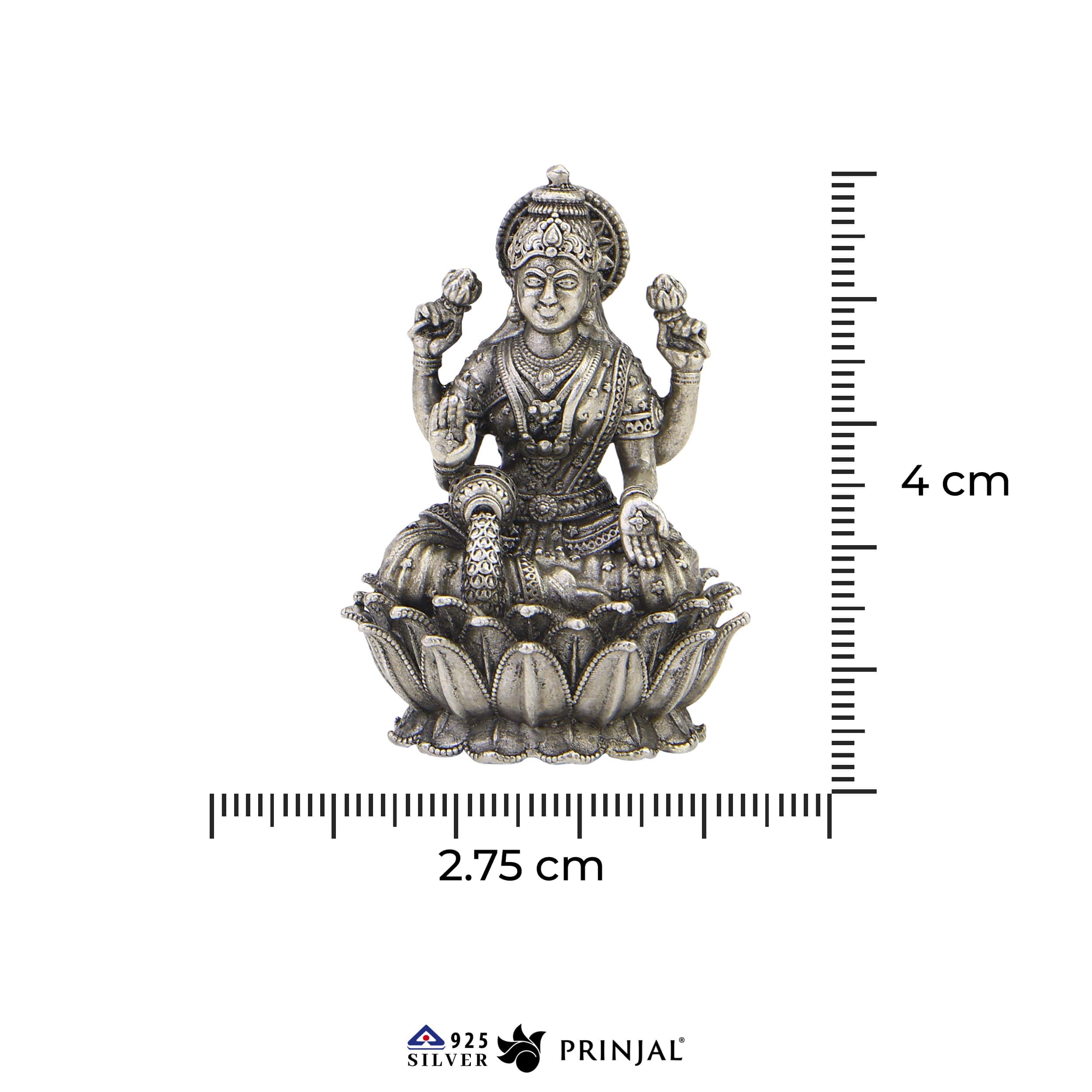 Goddess Laxmi Silver Murti