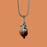 Ganesh Mukhi Rudraksha Pendant in Silver