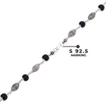 Karungali Silver Mala (Dome Beads)