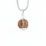 Ganesh Mukhi Rudraksha Silver Capping Pendant ( Nepali )