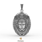Hanuman Dada Face Silver Pendant