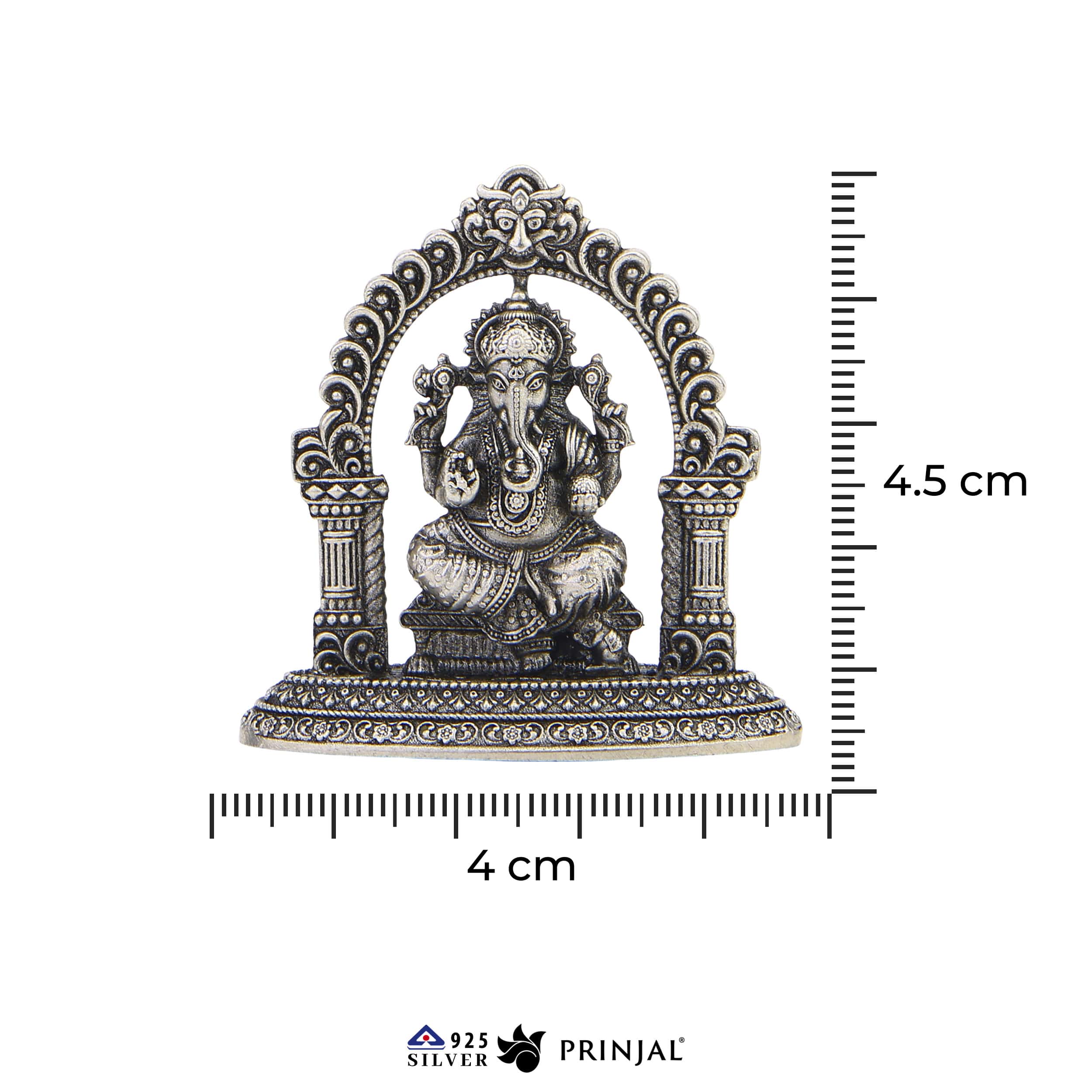 Lord Ganesha Silver Murti
