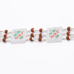 Real Rudraksha Silver Two Jay Thakar Brooch Bracelet