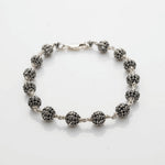 Silver Flower Beads Bracelet