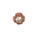 4 Mukhi Rudraksha Silver Capping Pendant ( Nepali )