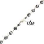 Shree Ram 92.5 Silver Beads Mala